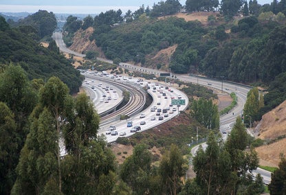 Highway leading into Castro Valley, California